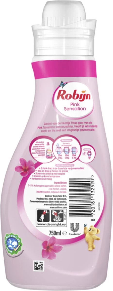 Robijn Wasverzachter Pink Sensation 750 Ml - Afbeelding 2