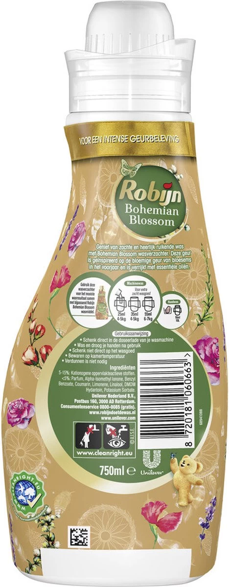 Robijn Collections Bohemian Blossom Wasverzachter - 8 X 30 Wasbeurten - Voordeelverpakking - Afbeelding 8