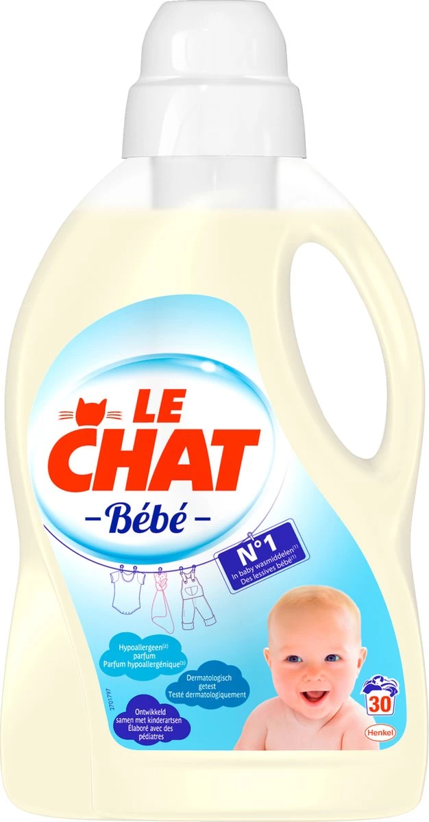 Le Chat Baby Gel - Vloeibaar Wasmiddel - 30 Wasbeurten - Afbeelding 4