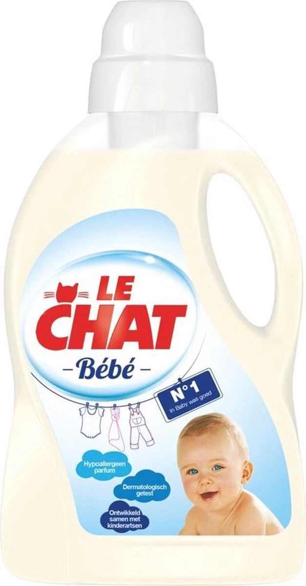 Le Chat Baby Gel - Vloeibaar Wasmiddel - 30 Wasbeurten - Afbeelding 3
