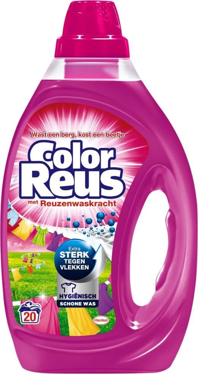 Color Reus Gel Vloeibaar Wasmiddel - Gekleurde Was - Voordeelverpakking - 120 Wasbeurten - Afbeelding 9