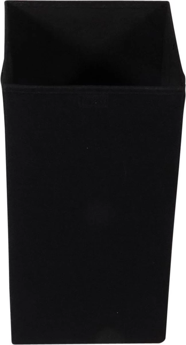 MDF Verstevigde Opvouwbare Wasmand 54 Liter 30x30x60 Cm - Zwart - Afbeelding 2