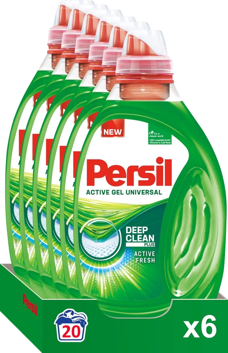PersilĀ® Persil Active Gel Universal - Vloeibaar Wasmiddel - Voordeelverpakking - 6 X 20 Wasbeurten - Afbeelding 2