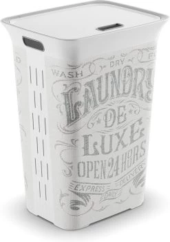 Kis Chic Deluxe Wasbox - 60L - 44x35x61cm - Gebroken Wit