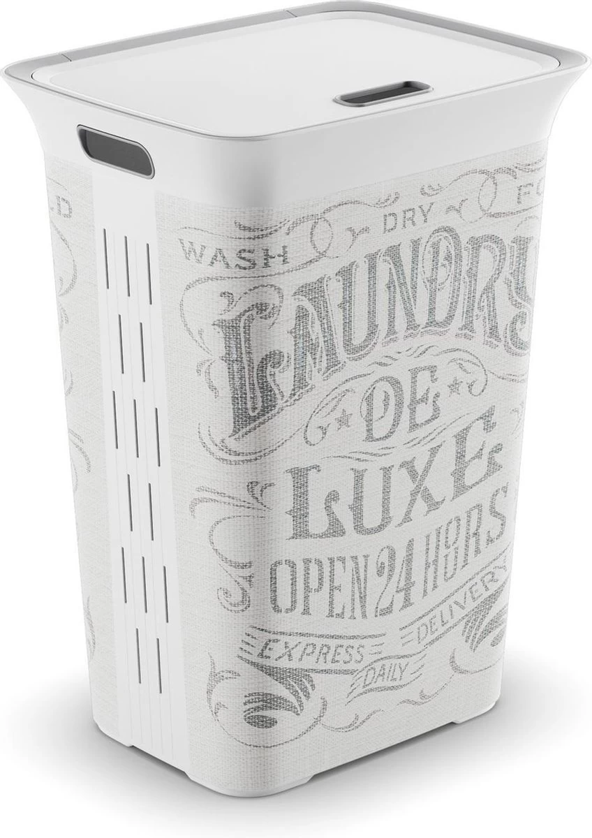 Kis Chic Deluxe Wasbox - 60L - 44x35x61cm - Gebroken Wit