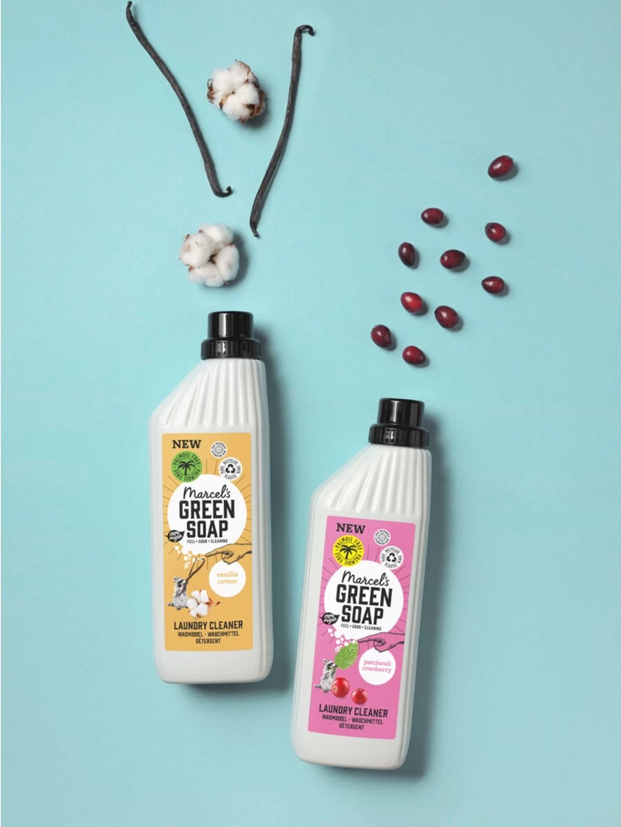 Marcel's Green Soap Wasmiddel Vanille & Katoen - 6 X 1 Liter - Afbeelding 7