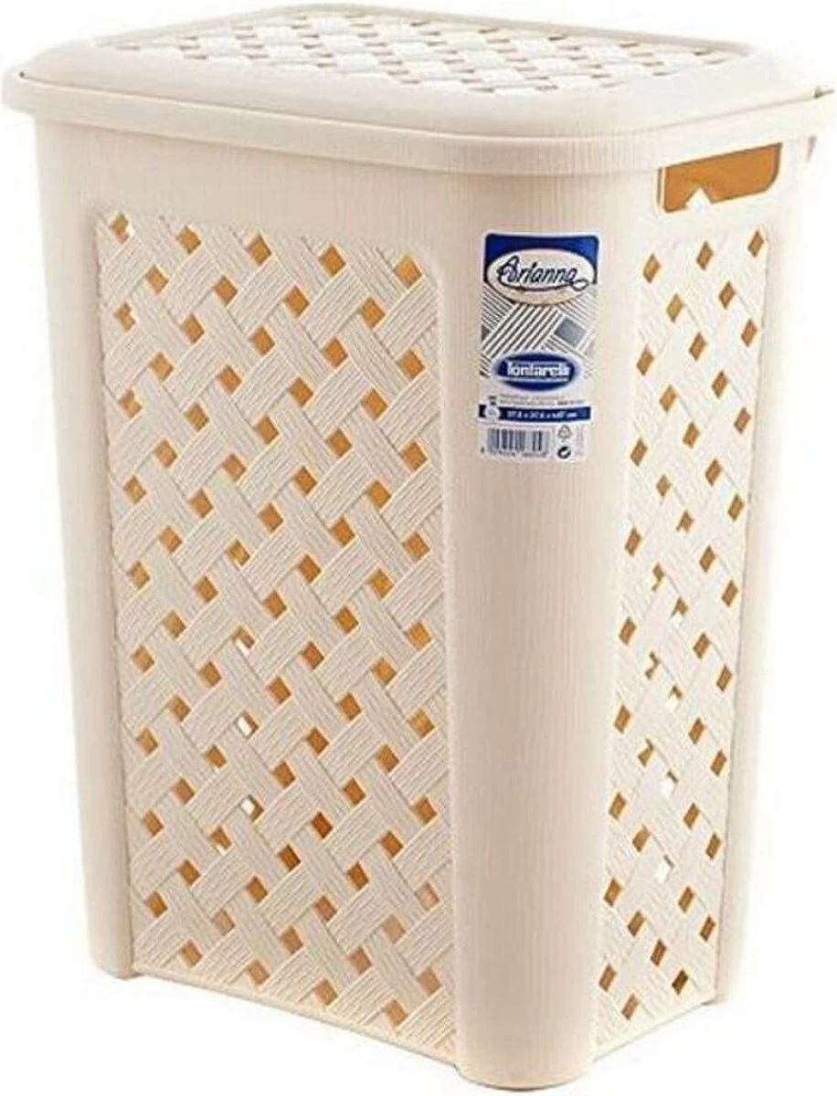 Wasmand Tontarelli 30 L (38 X 28 X 46 Cm) - Wit - Afbeelding 3