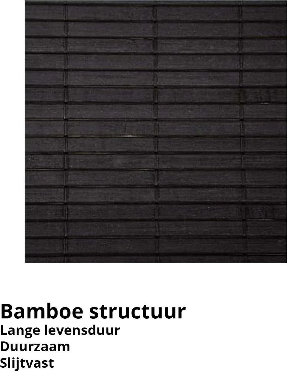 Wasmand Met Deksel 60 L - Bamboe - Zwart - Afbeelding 6