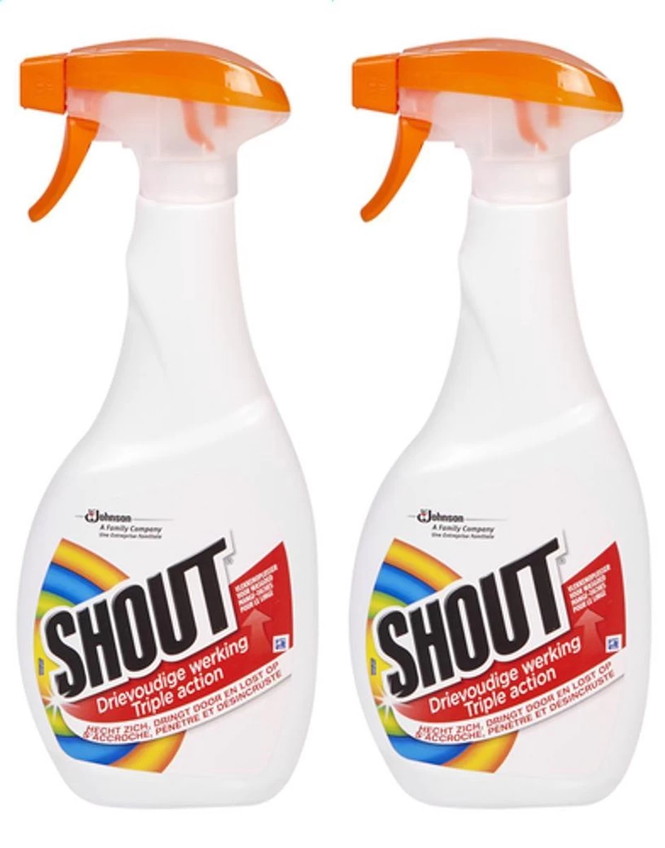 Shout Vlekkenoplosser Spray Wasgoed 2 X 500 Ml