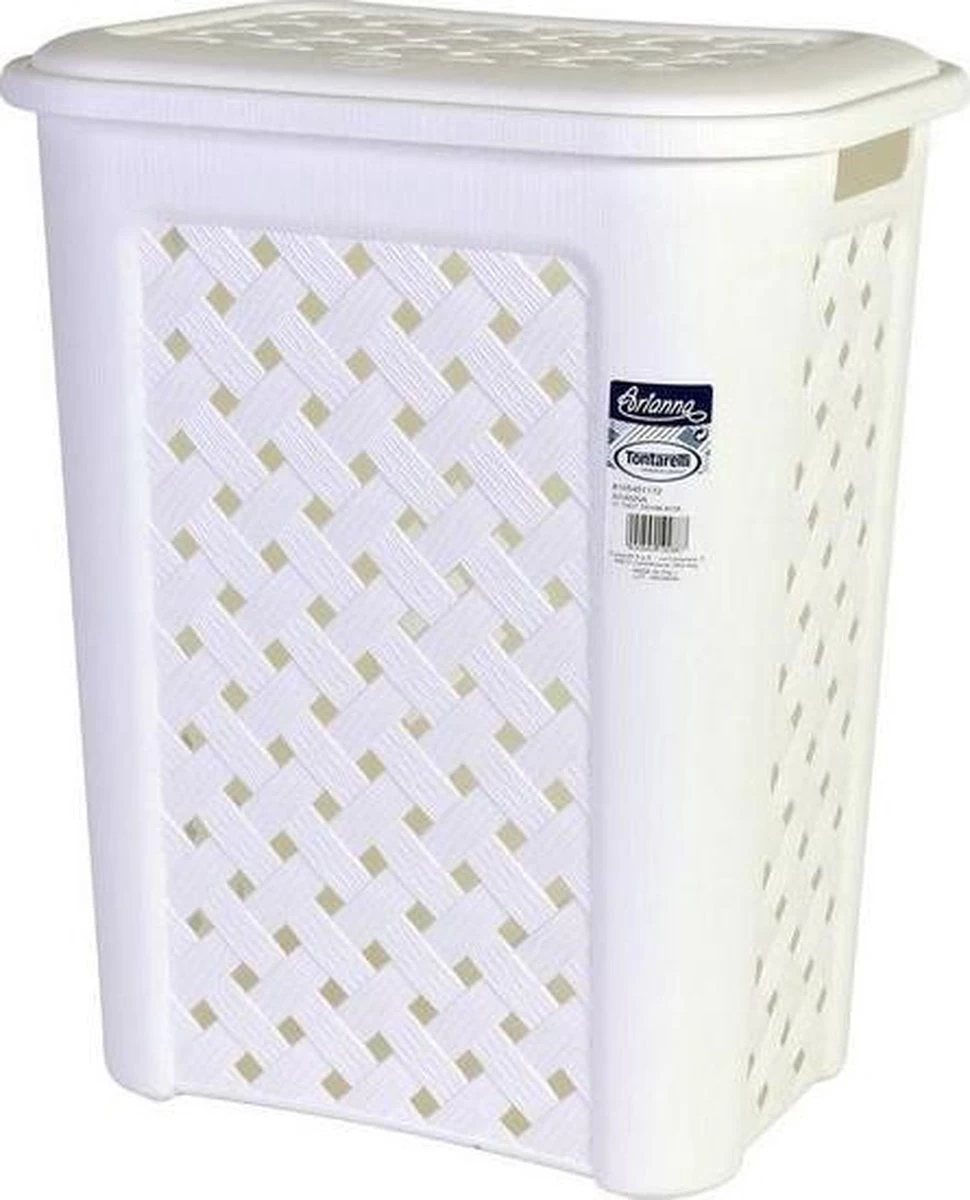 Wasmand Tontarelli 30 L (38 X 28 X 46 Cm) - Wit - Afbeelding 2