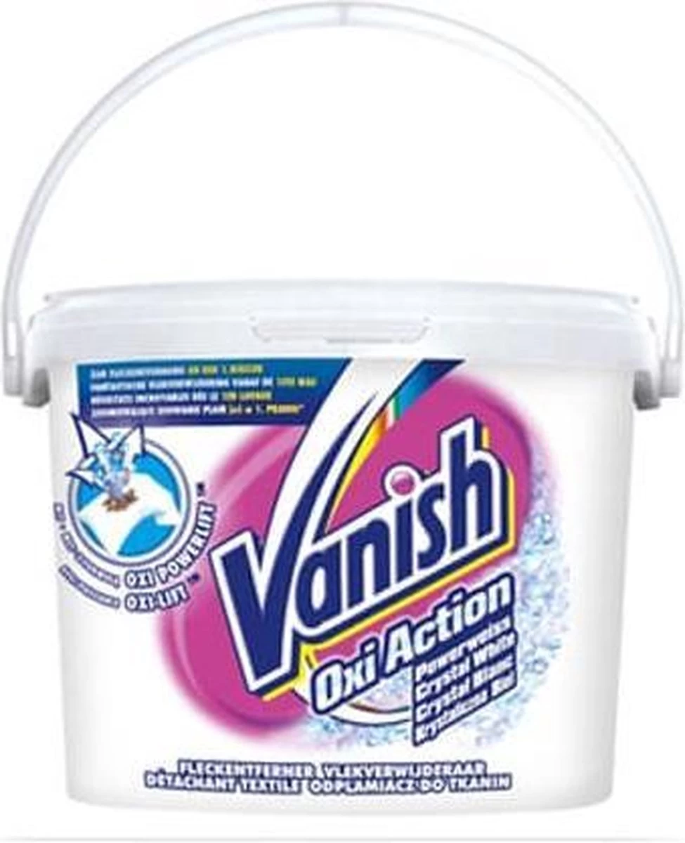 Vanish Oxi Action Crystal White Base Poeder - Voor Witte Was - 2,4 Kg - Afbeelding 10